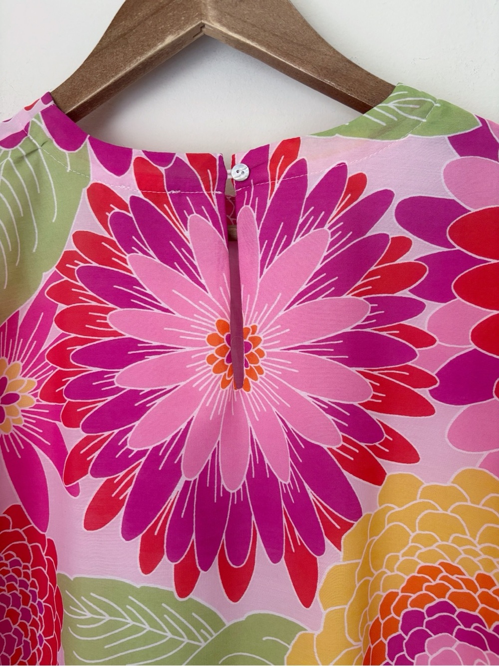 J.Marie Leilani Floral Bubble Top Medium NWOT Summer Resortwear - Picture 6 of 8
